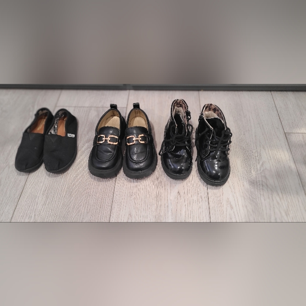Stylish Black Kids Shoes Bundle